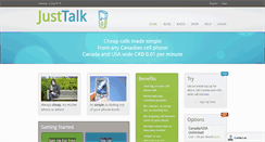 Desktop Screenshot of justtalk.ca